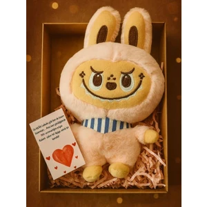 Labubu-30 cm Sevimli Canavar Peluş (Isteğe Bağlı Not Kişiselleştirilebilir)