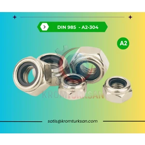 Kromtürksan - Paslanmaz Fiberli Somun - 20 Adet