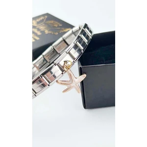 Ne10 Takı Charm, İtalyan Bileklik için, Kararmayan, Deniz Yıldızı, BİLEKLİK DAHİL DEĞİL, Gümüş Renk, Model31