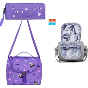 Yeni Sezon Isı Yalıtımlı Thermal Beslenme Çantası ve Kalemlik Çantası 2 Li Set  ( Beslenme Çantası+Kalemlik )