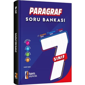 Isem Yayıncılık 7.sınıf Paragraf Soru Bankası