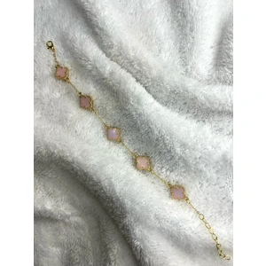 Bej Renk Van Clef Yonca Bileklik