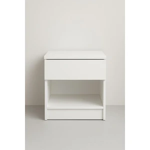 Arya Beyaz Komodin Gizli Bölmeli 45*50*38