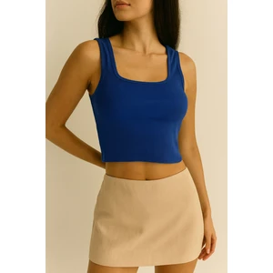 Kalın Askılı Kadın Crop Atlet