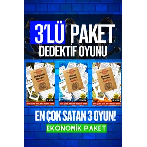 3'lü Paket Cinayet Çözme, Dedektif Oyunu - Dava Çözme Oyunu - Çözülemeyen Davalar