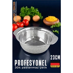 Winwinstore Alman Tip Kevgir - 304 Paslanmaz Çelik Profesyonel Süzgeç 23 cm