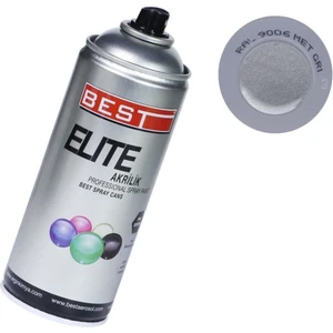 Elite Metal Gri 9006 Akrilik Hızlı Kuruyan Profesyonel Sprey Boya 400 ml