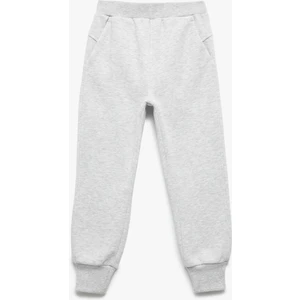 Beli Lastikli Cepli Basic Jogger Eşofman Altı
