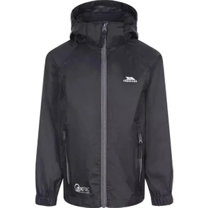 Qikpac X - Unisex Kids Packaway Jacket Tp75 Unisex Çocuk Siyah Yağmurluk