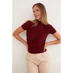 Basic Yanları Büzgülü Bluz