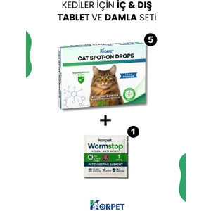 Kedi Iç Dış 2'li Tablet Damla Bakım Seti