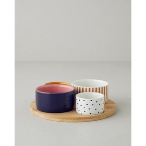Garden Delight Stoneware 5 Parça Sunumluk 20 cm Renkli