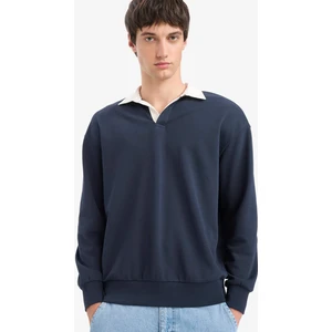 Boxy Fit Polo Yaka Sweatshirt E6523AX25AU