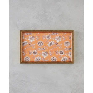 Pine Rose Dekoratif Tepsi 16X26 cm Turuncu