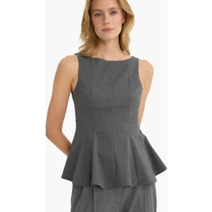 Fitted Kayık Yaka Kolsuz Bluz F9648AX25AU