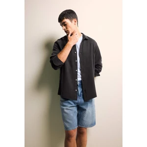 Regular Fit Tensel Uzun Kollu Gömlek G0406AX25AU