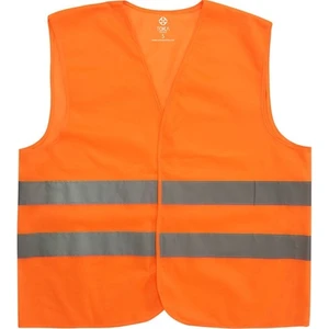 Işçi Ikaz Fosforlu Reflektörlü Turuncu Yelek Standart