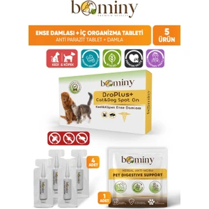 Kedi Köpek Iç Dış Tüy Bakım Damlası Tablet Hediyeli