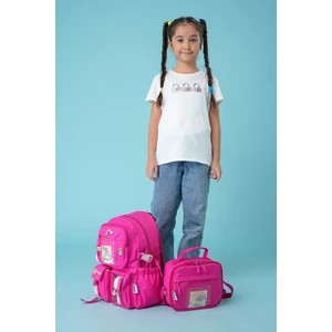 Kawaii Kore Tarzı Ayıcıklı Ilkokul ve Beslenme Çantası