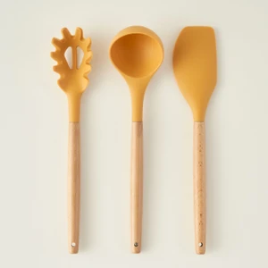 Olivia 3'lü Silikon Servis Seti Hardal