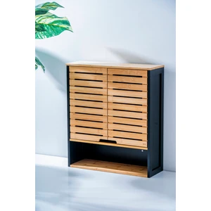 Vika Bambu Kapaklı Dekoratif Dolap