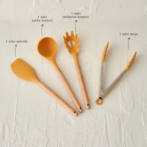 Olivia 4'lü Silikon Servis Seti Hardal