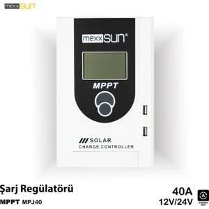 40 Amper Mppt Solar Şarj Kontrol Cihazı Güneş Paneli Regülatörü