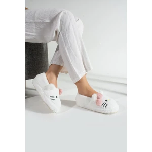 Kadın Yumuşak Tüylü Peluş Panduf Terlik Ev Panduf