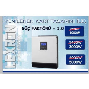 Akıllı Tam Sinüs Inverter 12V 1000W 1kva LEXRON-KS1000
