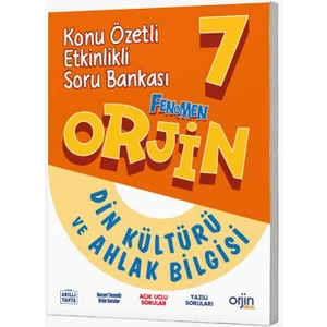 Orjin Okul 2026 7. Sınıf Din Kültürü Konu Özetli Soru Bankası
