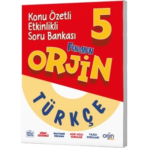 Orjin Okul 2026 5. Sınıf Türkçe Konu Özetli Soru Bankası Güncel Müfredat