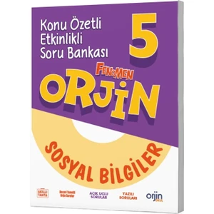 Orjin Okul 2026 5. Sınıf Sosyal Bilgiler Konu Özetli Soru Bankası Güncel Müfredat