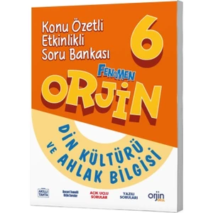 Orjin Okul 2026 6. Sınıf Din Kültürü Konu Özetli Soru Bankası Güncel Müfredat