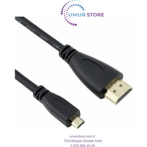 10 Metre Micro HDMI Kablo 10M Mikro HDMI Micro Hdmi To Hdmi Telefonlara Olmaz