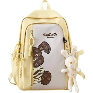 Rahat Kolej Tarzı Büyük Kapasiteli Kore Tarzı Öğrenci Okul Çantası, Kontrast Renklerle Kore Tarzı Ortaokul ve Lise Öğrencisi Sırt Çantası (Yurt Dışından)