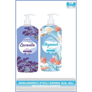 Kremli Duş Jeli 1 L Okyanus & Kremli Duş Jeli 1 L Lavanta