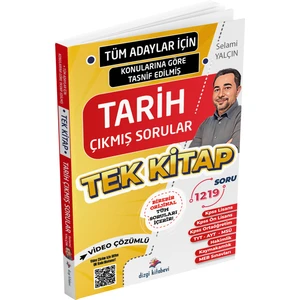 Dizgi Kitap Tüm Adaylar Için Tüm Sınavlar Tarih Video Çözümlü Çıkmış Soru Külliyatı Selami Yalçın