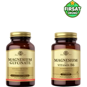 Magnesium Glycinate + Solgar Magnesium With Vitamin B6