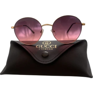 Gucci Degrade Oval Güneş Gözlüğü Hafif Pembe Renkli New Season Model