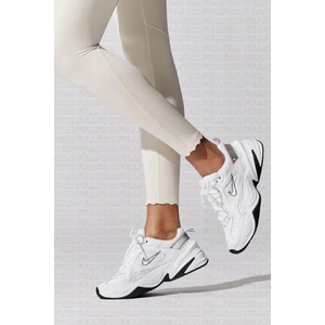 M2K Tekno Leather Unisex Reflector Sneaker Hakiki Deri Beyaz Spor Ayakkabı