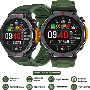Watch Rx-4 Akıllı Saat Apple iPhone ve Android Tüm Telefonlara Uyumlu