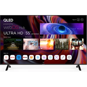 AX55QMN252 55" 139 Ekran Uydu Alıcılı 4K Ultra HD webOS QLED TV