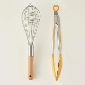 Olivia 2'li Silikon Mutfak Gereçleri Seti Hardal