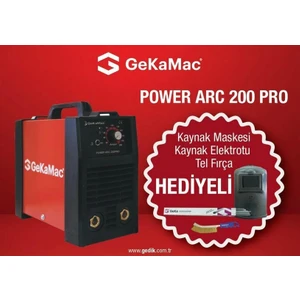 Power Arc 200 Pro Inverter Kaynak Makinası Kaynak Maskesi Elektrodu Fırçası Hediyeli