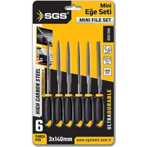 6 Parça Mini Eğe Seti 3*140 mm