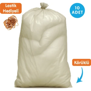 100X135 cm Naylon Çuval Büyük Boy|10 Adet | 120 Mikron Kalın, Körüklü, Taşınma ve Depolama