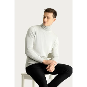 Balıkçı Yaka Regular Fit Pamuklu Triko Kazak