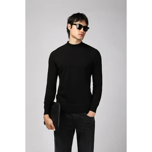 Yarım Balıkçı Yaka Regular Fit Pamuklu Triko Kazak