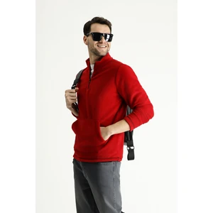 Yarım Fermuarlı Polar Sweatshirt