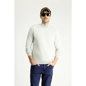 Yarım Balıkçı Yaka Regular Fit Pamuklu Triko Kazak